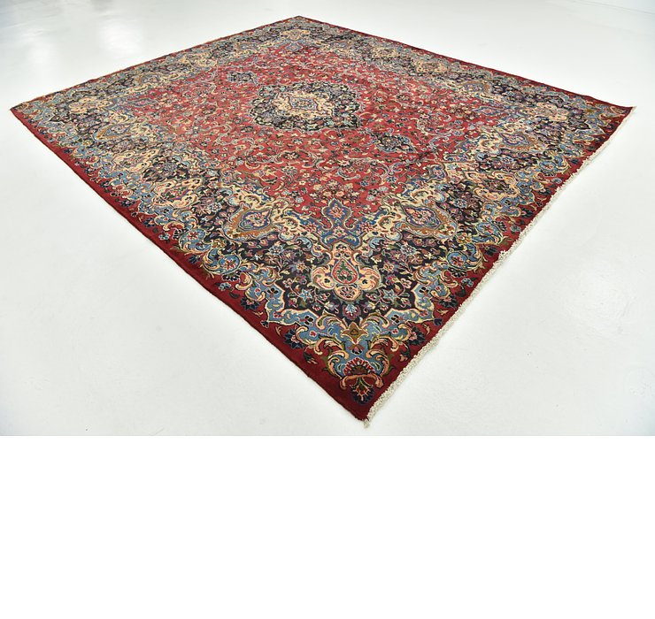 9' 9 x 11' 4 Mashad Persian Square Rug