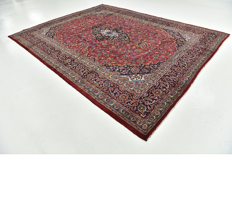 9' 8 x 12' 6 Kashan Persian Rug