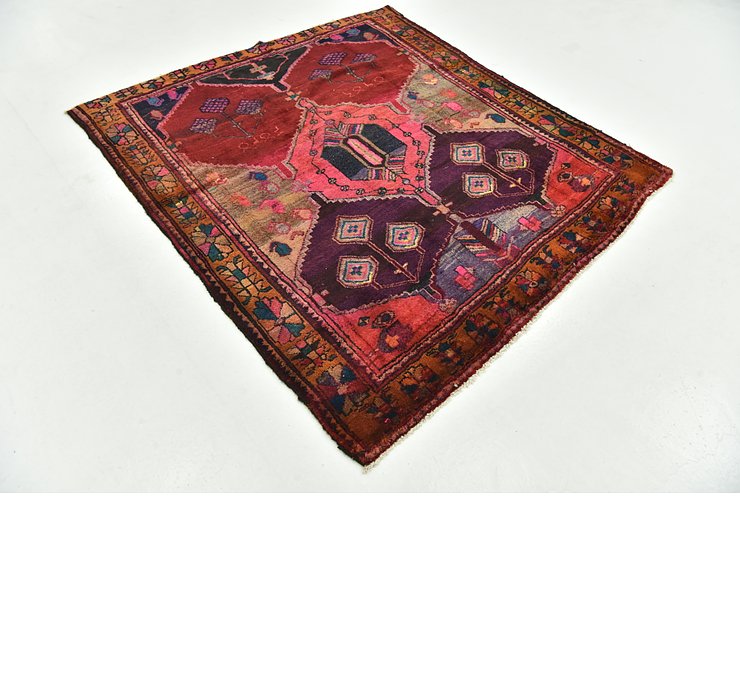 5' 4 x 6' Shiraz-Lori Persian Squ...