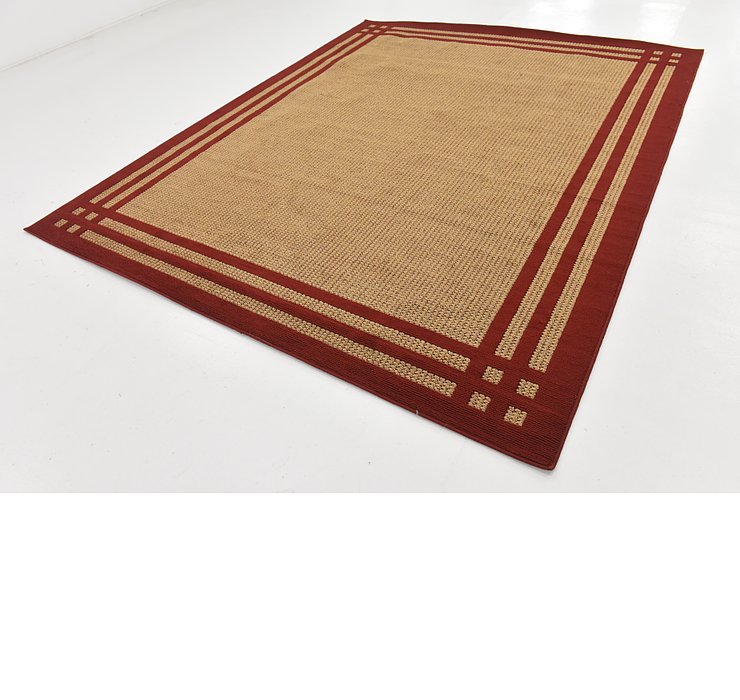 8' x 9' 10 Outdoor Border Rug