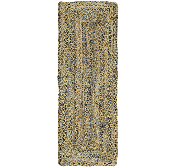 65cm x 183cm Braided Chindi Runner Rug