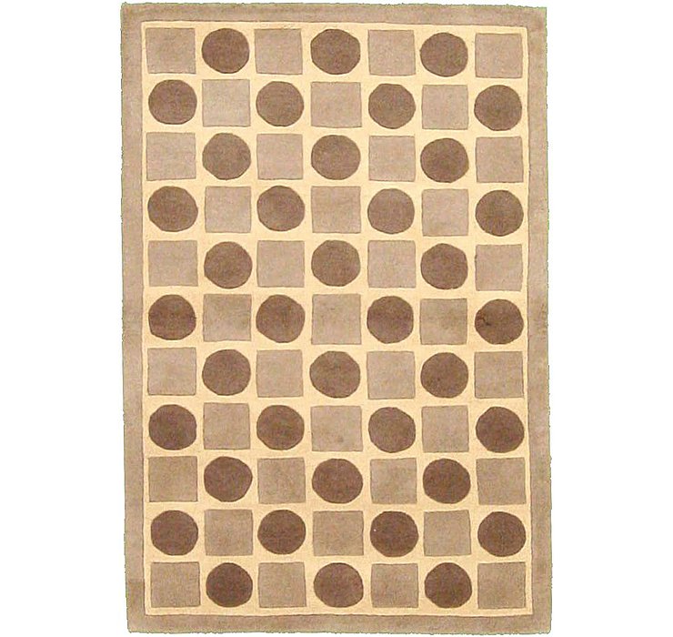 4' x 6' Indo Tibet Rug