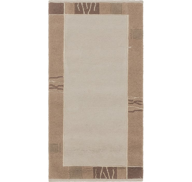 HandKnotted 2' 5 x 4' 6 Indo Tibet Rug