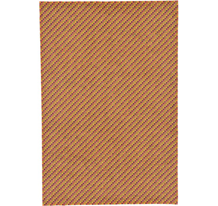 6' x 9' Wooden Wood Rug