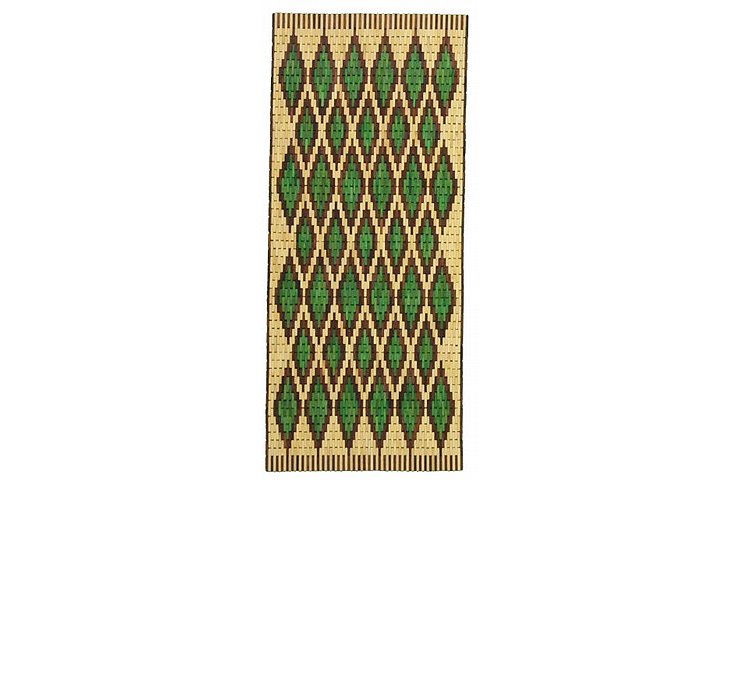 2' 6 x 13' Wooden Wood Runner Rug
