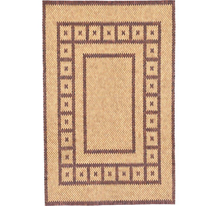 6' x 9' Wooden Wood Rug