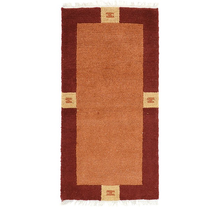 2' 4 x 4' 7 Indo Tibet Rug