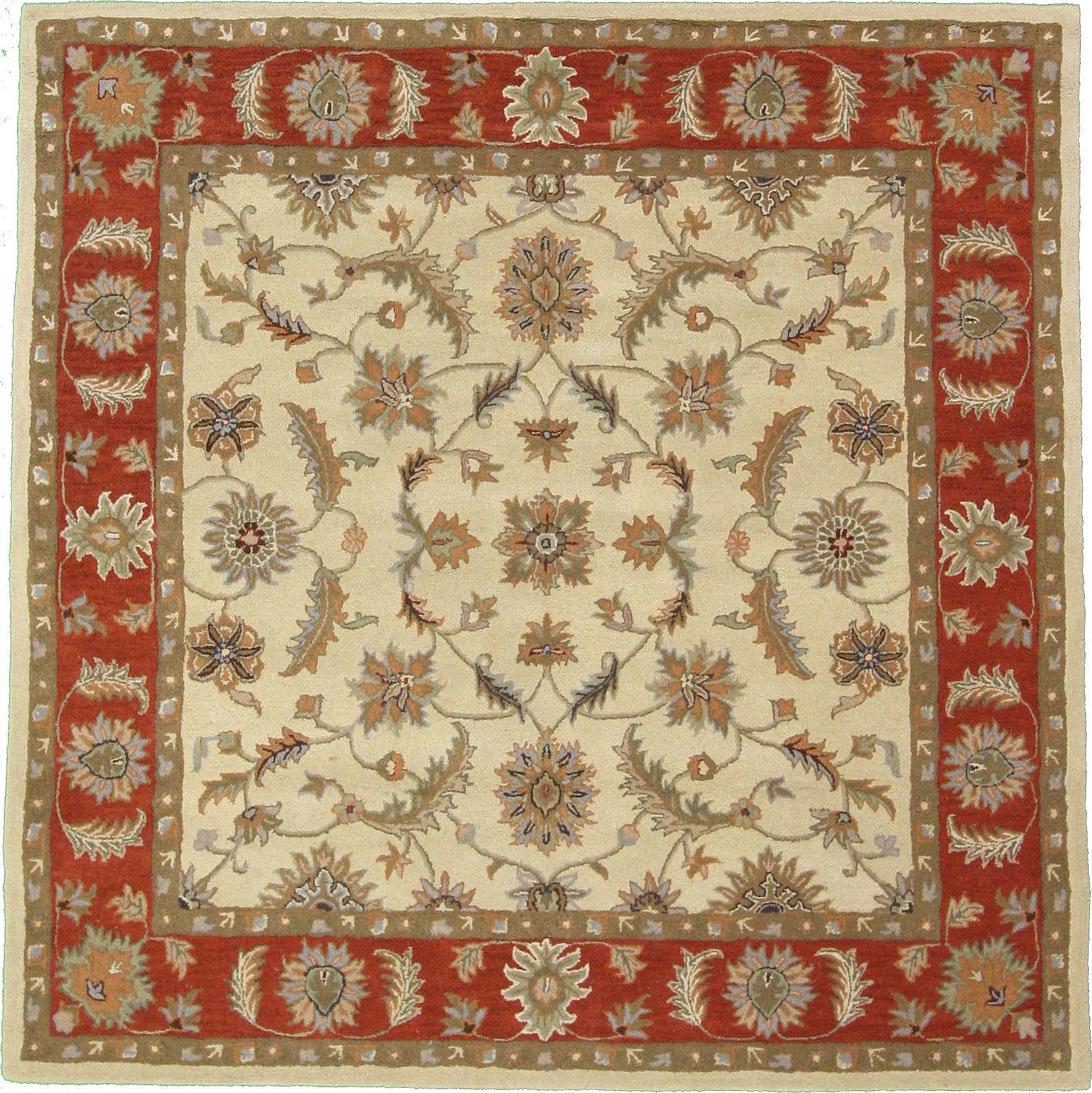 Beige 8' 2 x 8' 2 Classic Agra Square Rug eSaleRugs