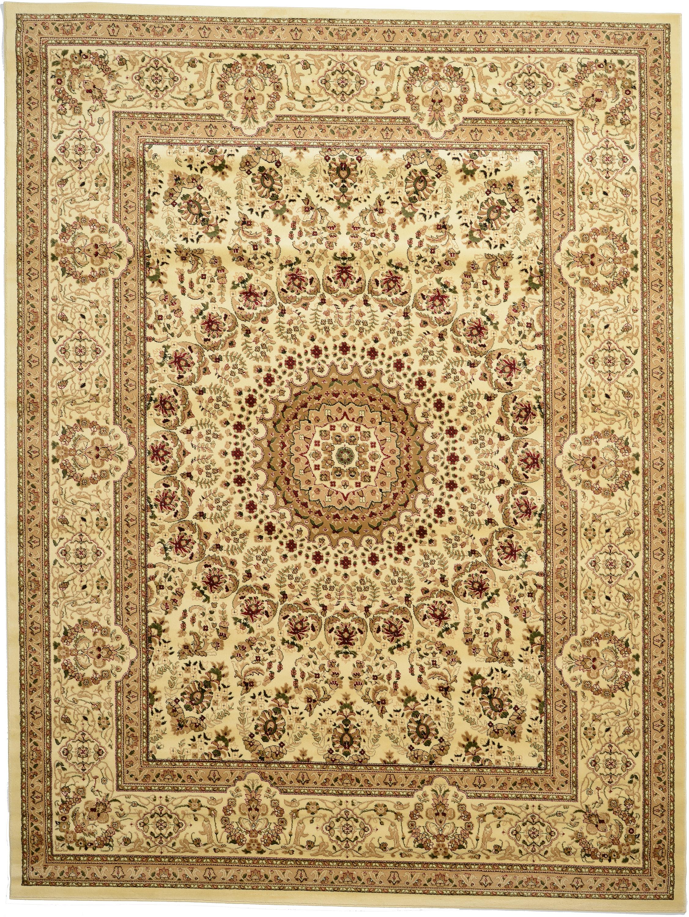 Ivory 9' 10 x 13' Isfahan Design Rug eSaleRugs