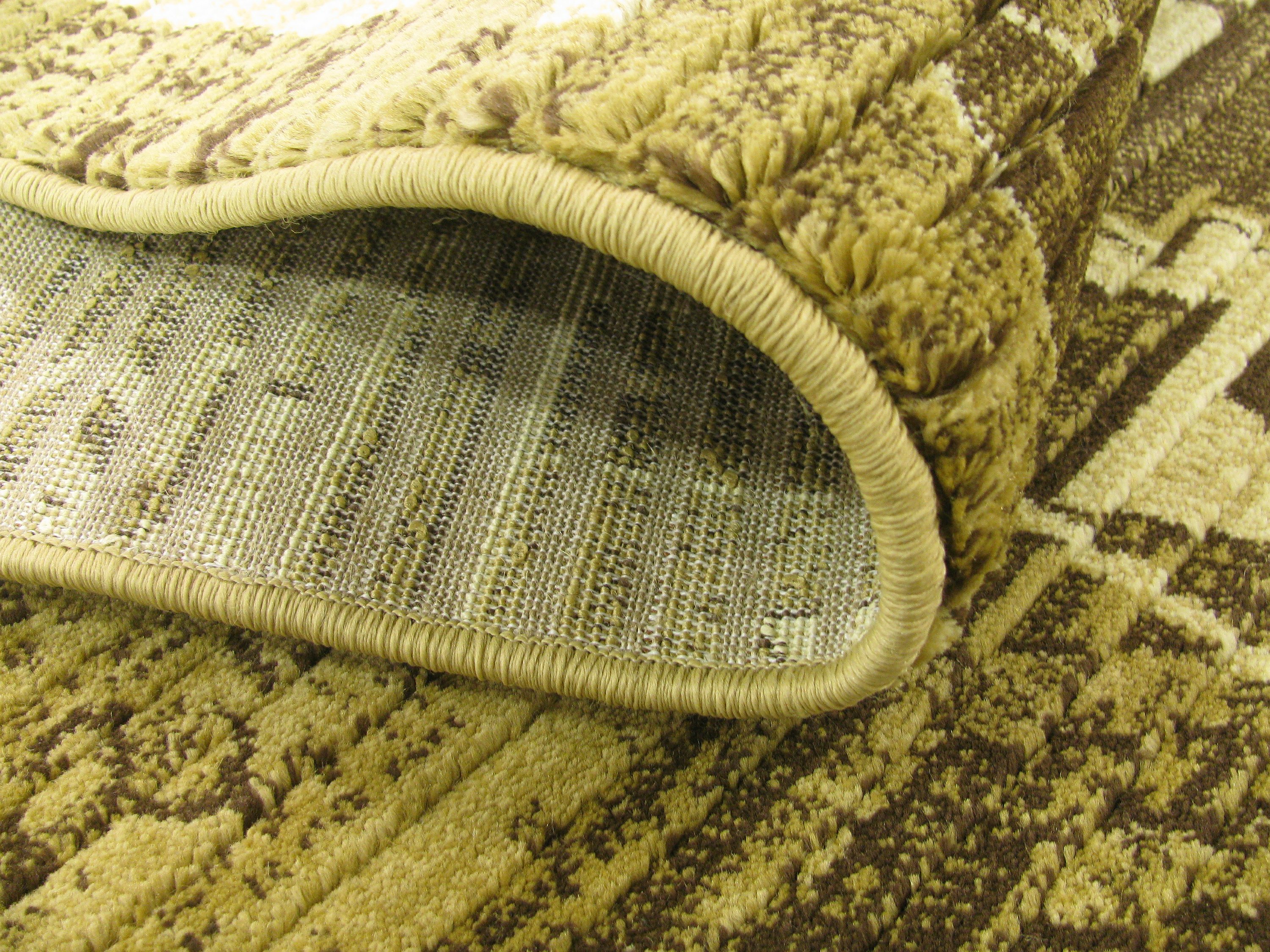 Brown 6' 7 x 9' 10 Cut & Loop Rug Area Rugs eSaleRugs