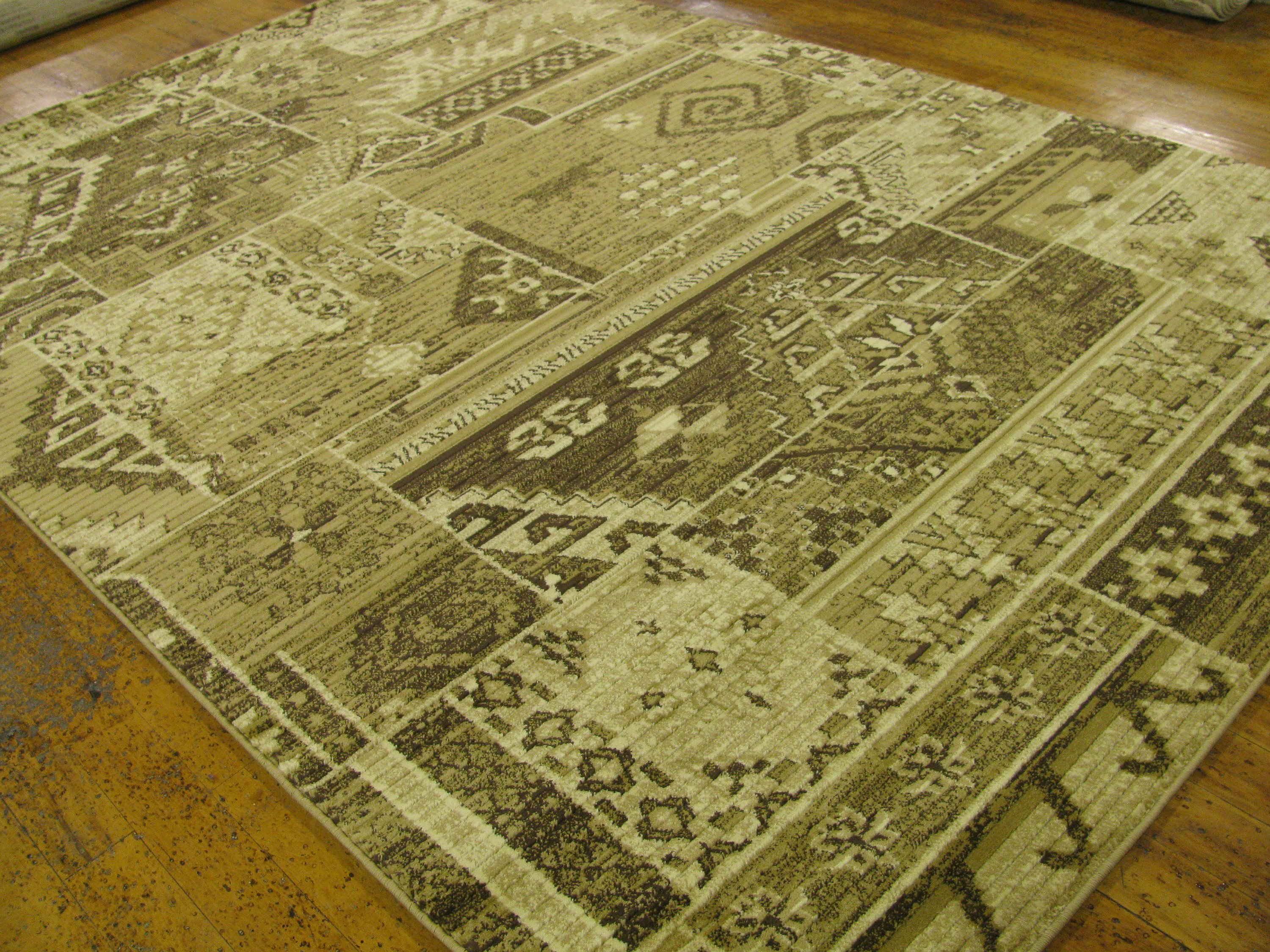 Brown 6' 7 x 9' 10 Cut & Loop Rug Area Rugs eSaleRugs