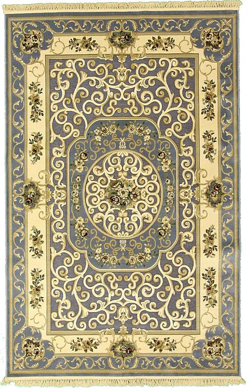 Blue 6 5 X 9 10 Carved Aubusson Rug Area Rugs Erugs Main Image Of Rug