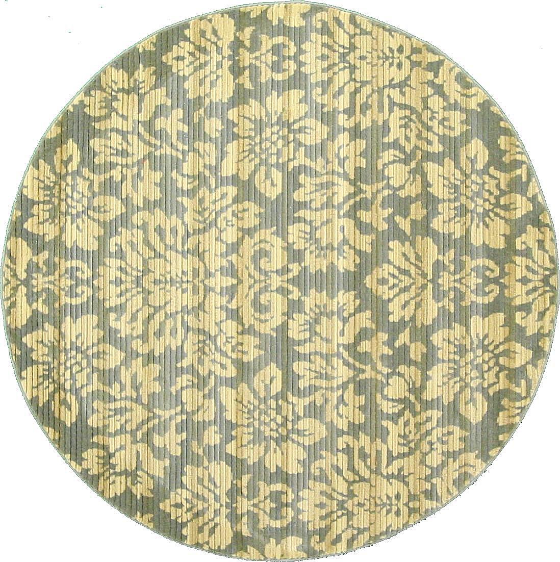 Blue 6' 7 x 6' 7 Cut & Loop Round Rug eSaleRugs