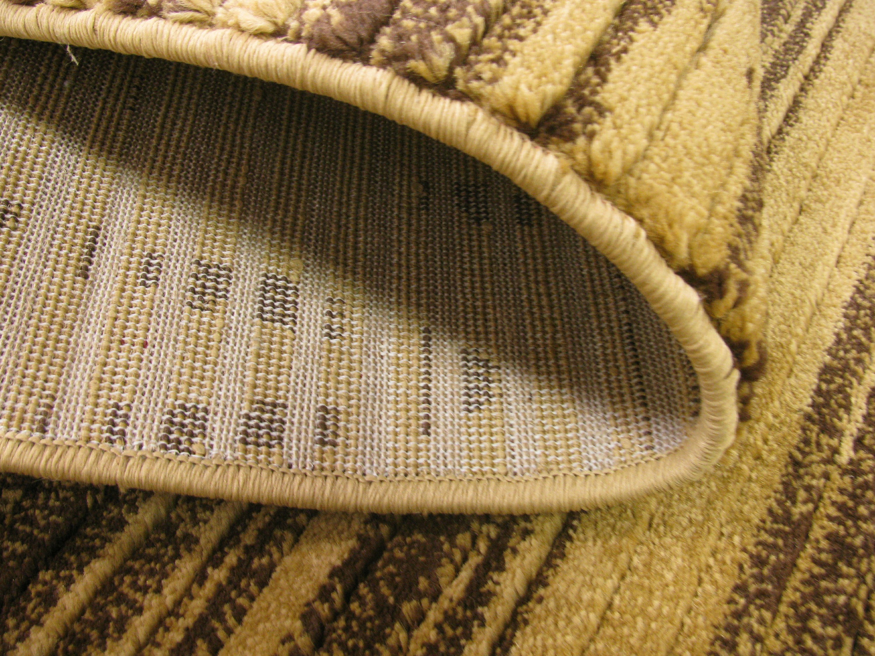 Cream 8' 2 x 11' 6 Cut & Loop Rug Area Rugs iRugs UK