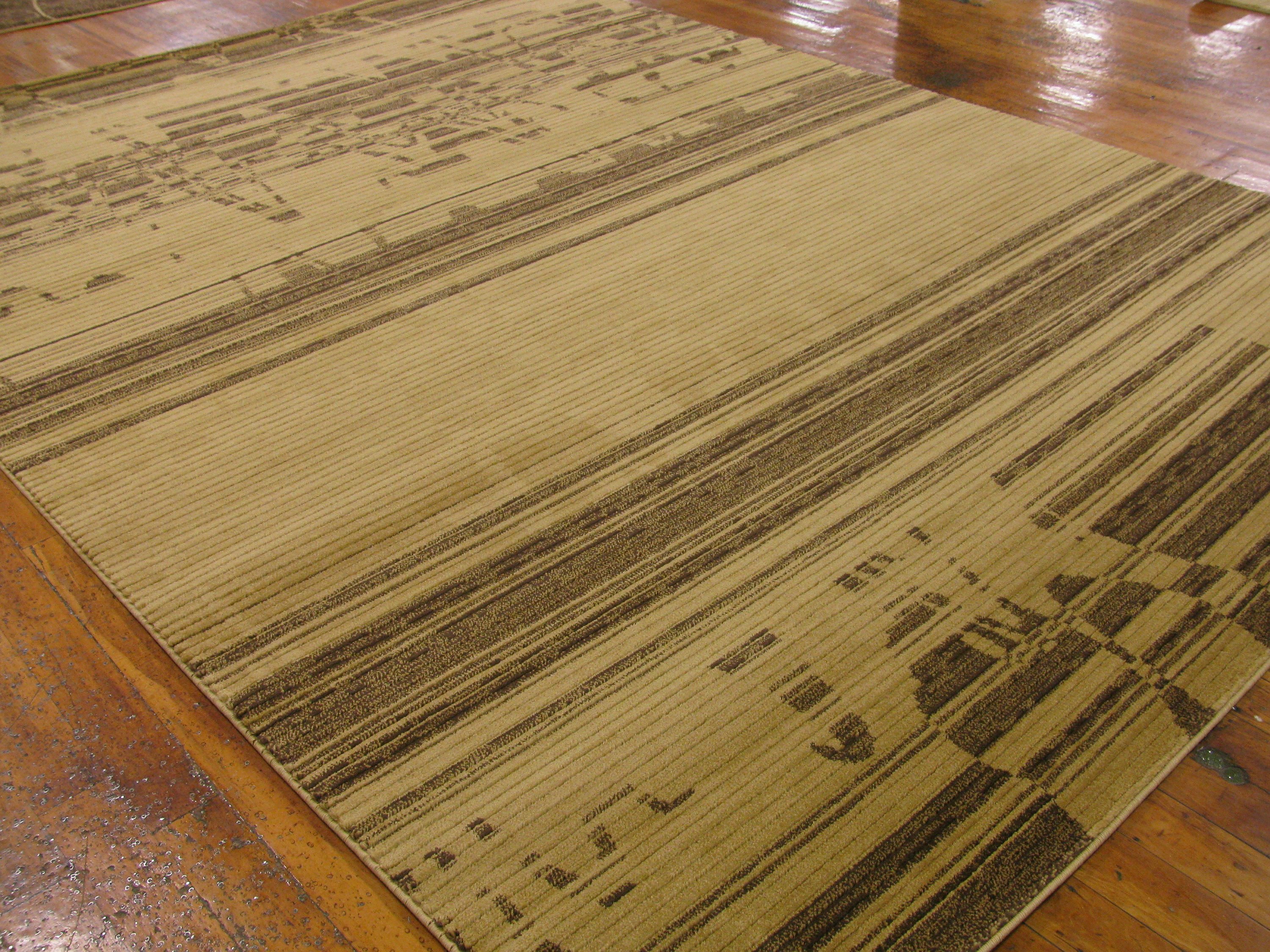 Cream 8' 2 x 11' 6 Cut & Loop Rug Area Rugs iRugs UK