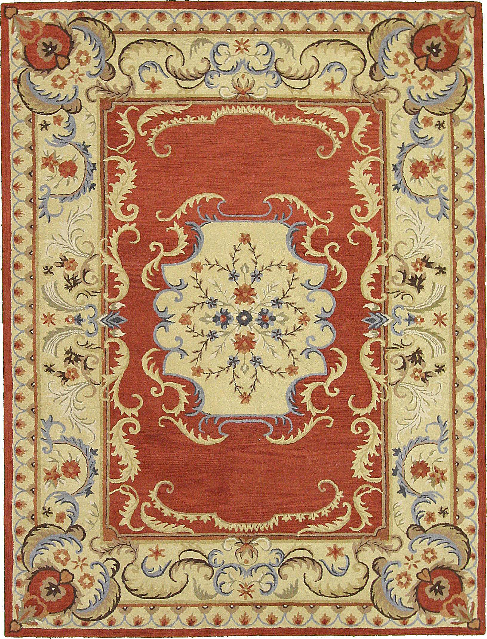 Red 9' 10 x 13' 1 Classic Aubusson Rug eSaleRugs