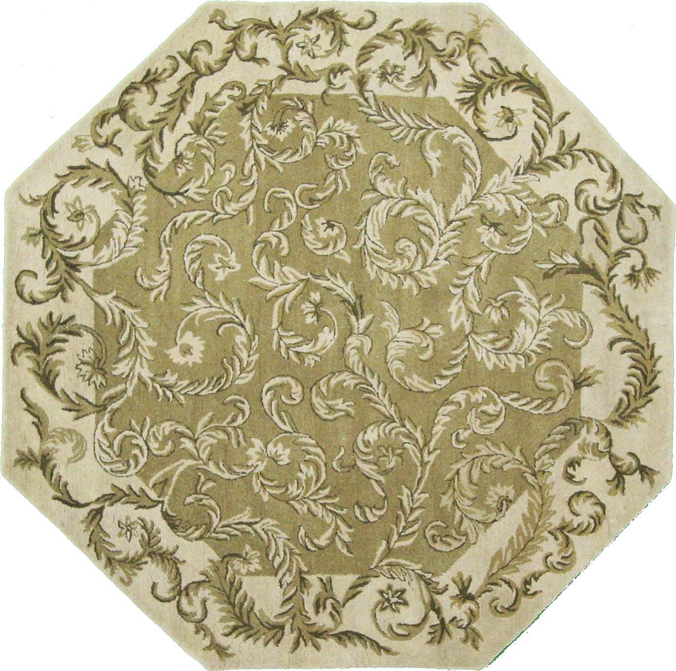 Green 8' 1 x 8' 1 Classic Agra Octagon Rug eSaleRugs