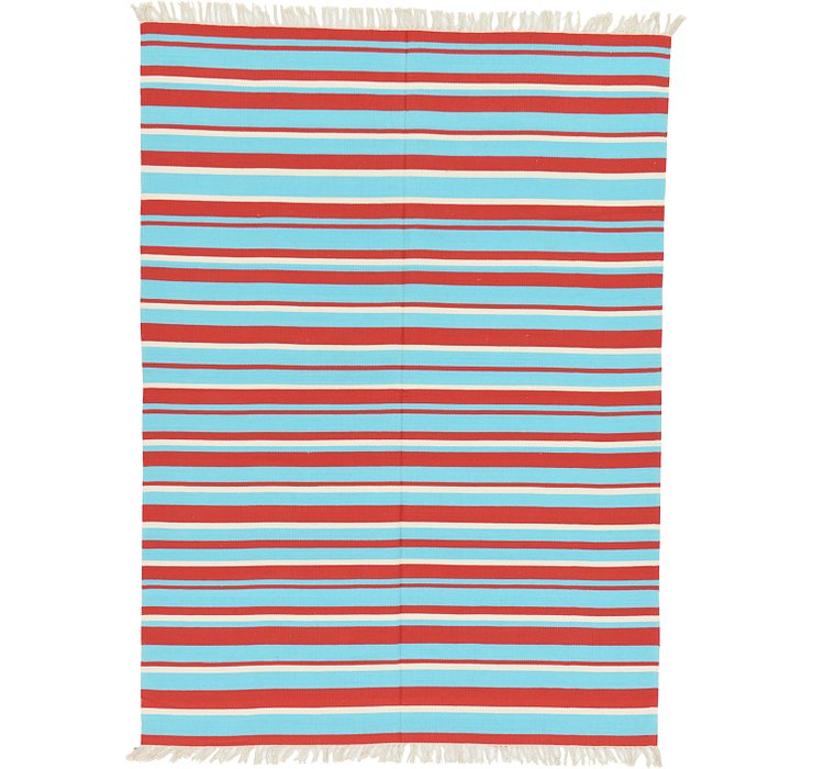 5' 7 x 7' 7 Kilim Dhurrie Rug