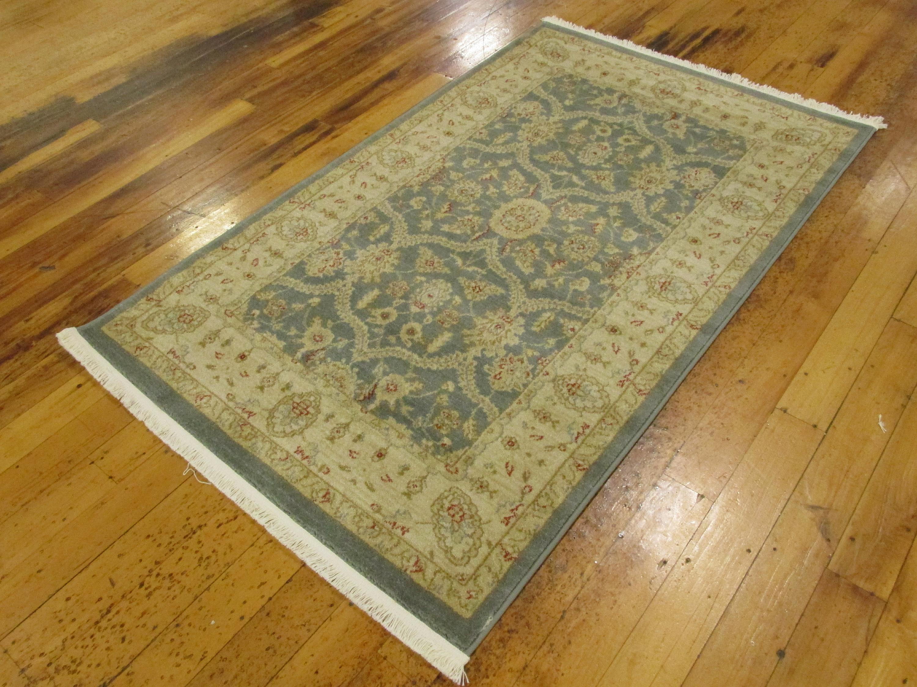 Blue 3' 3 x 5' 3 Kensington Rug iRugs UK