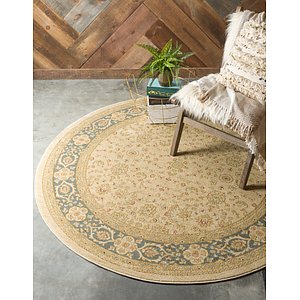 Unique Loom 8' x 8' Edinburgh Round Rug