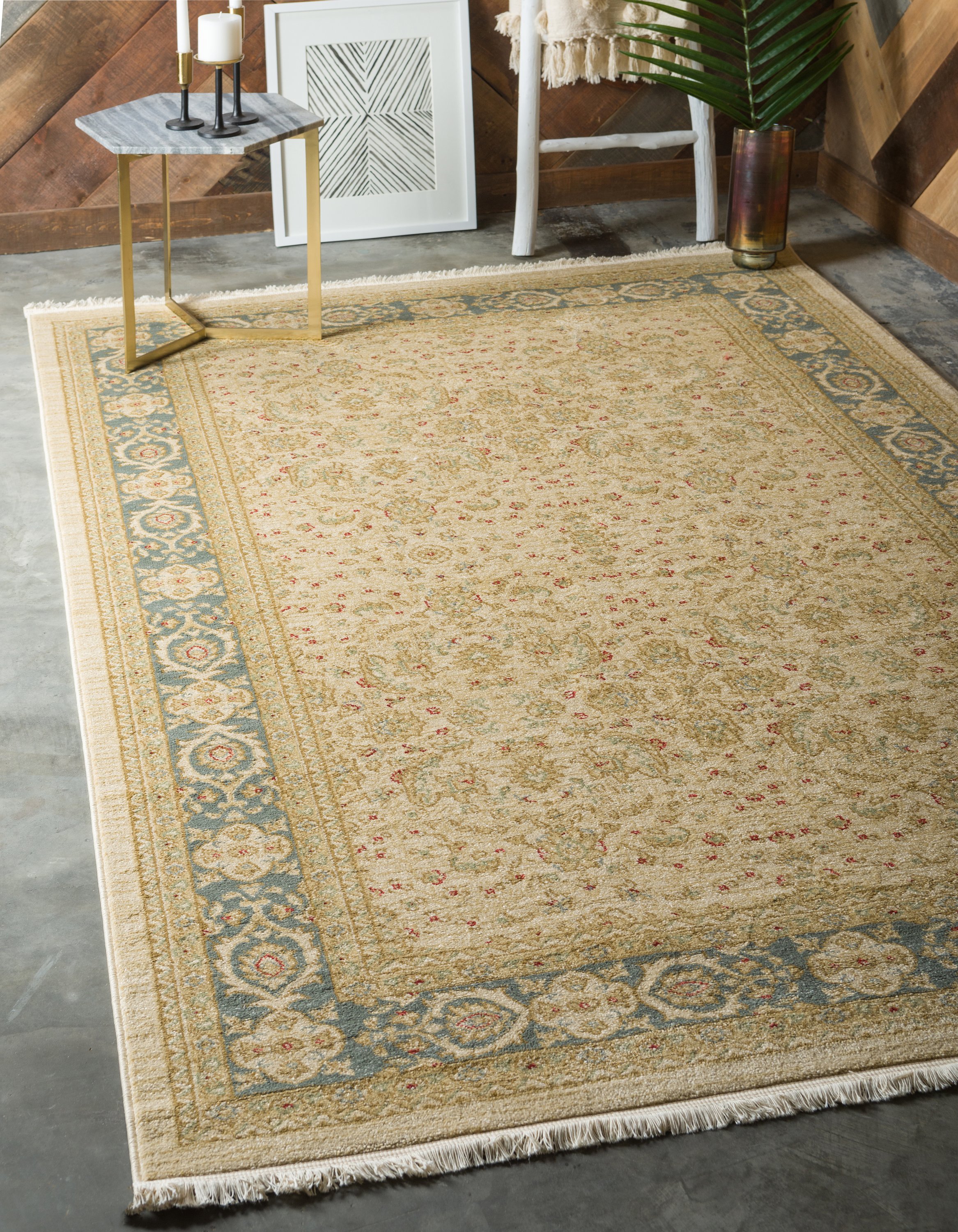 Cream 10' 6 x 16' 5 Kensington Rug Area Rugs eSaleRugs