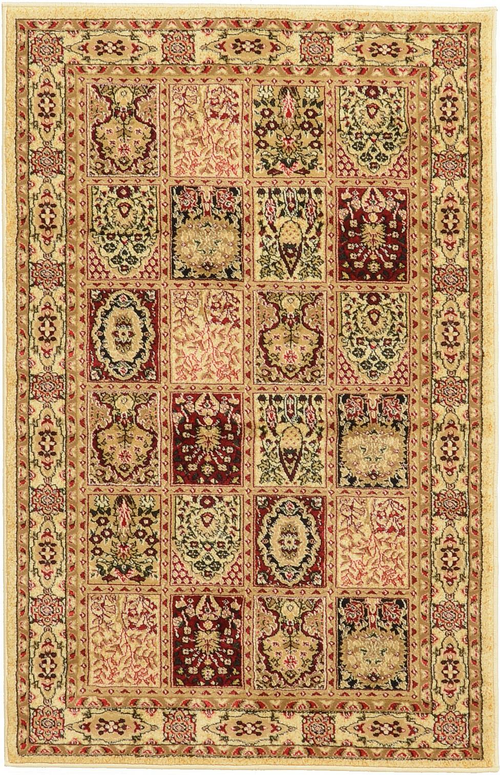 Cream 3' 3 x 5' 3 Bakhtiar Rug Area Rugs eSaleRugs