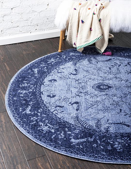 Blue 6 X Vista Round Rug Area Rugs Irugs Uk Main Image Of Rug