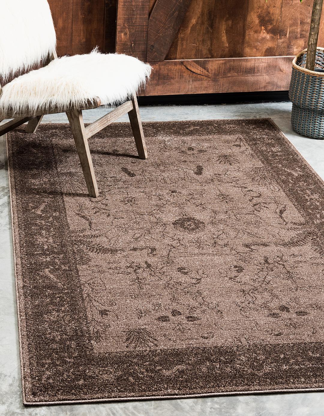 Brown 4' x 6' Miranda Rug