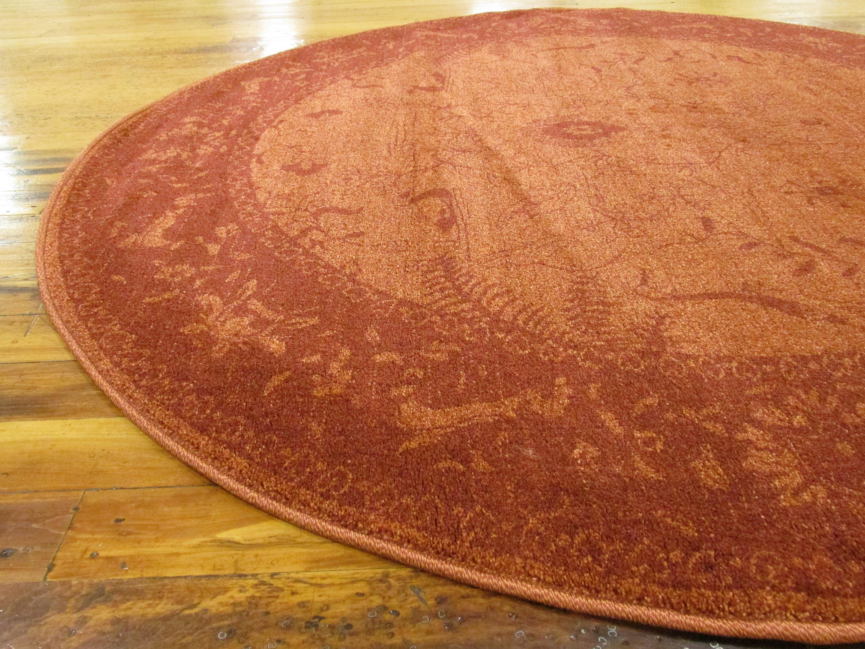 Rust Red 6' x 6' Vista Round Rug eSaleRugs
