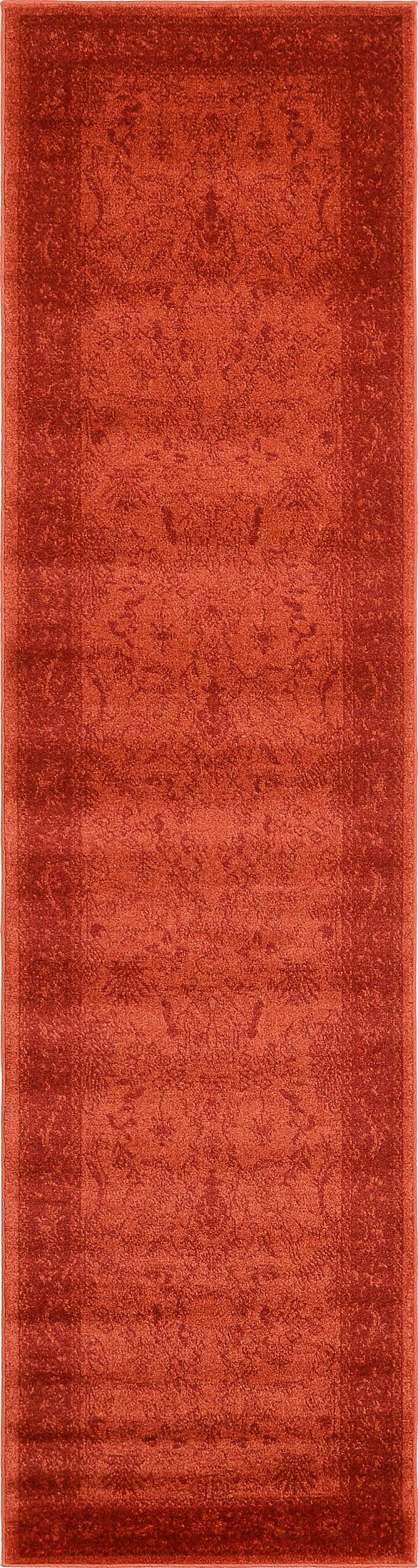 Rust Red 2' 7 x 10' Vista Runner Rug Area Rugs eSaleRugs