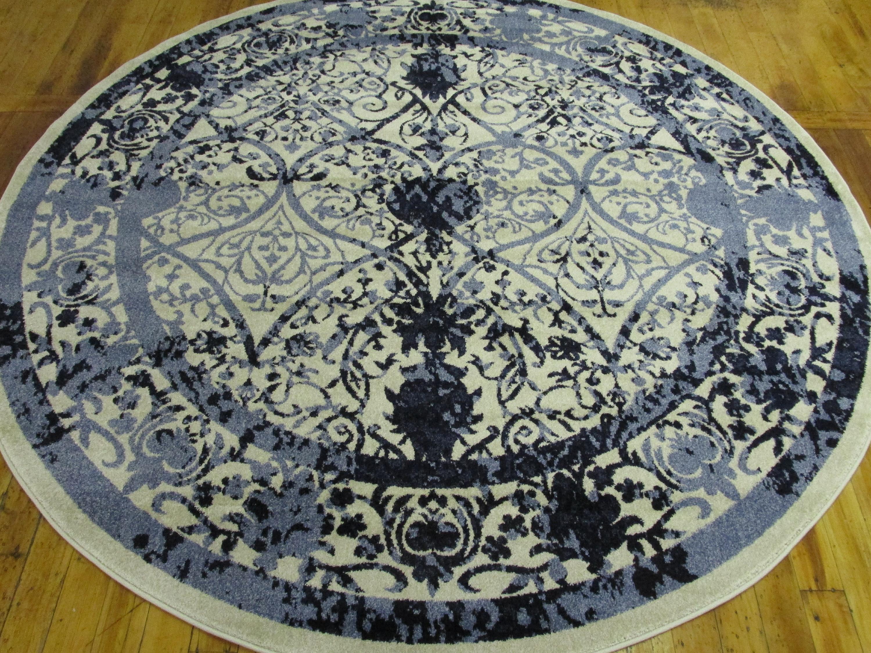 Ivory 8' x 8' Vista Round Rug eSaleRugs