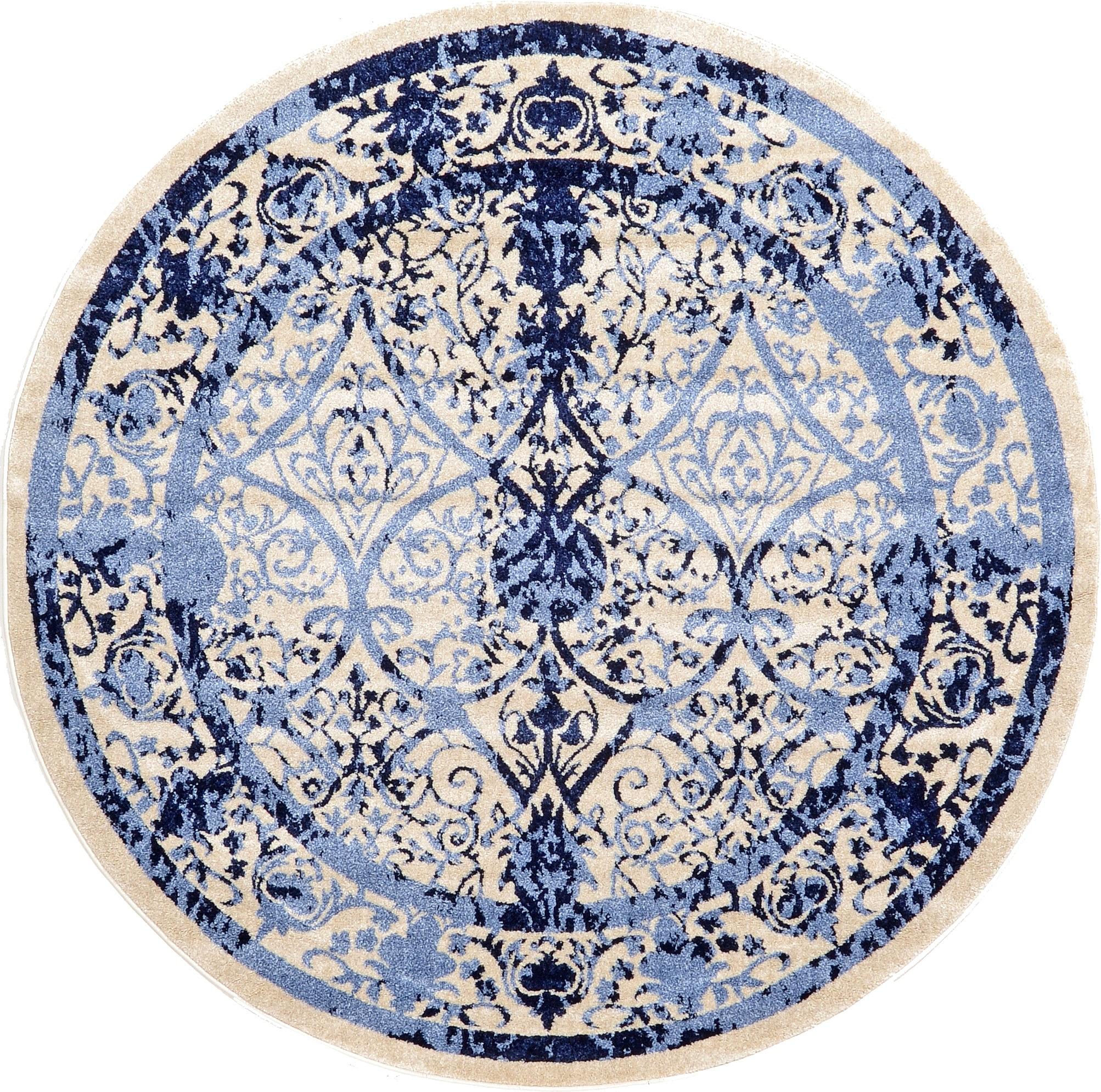 Ivory 6' x 6' Vista Round Rug eSaleRugs