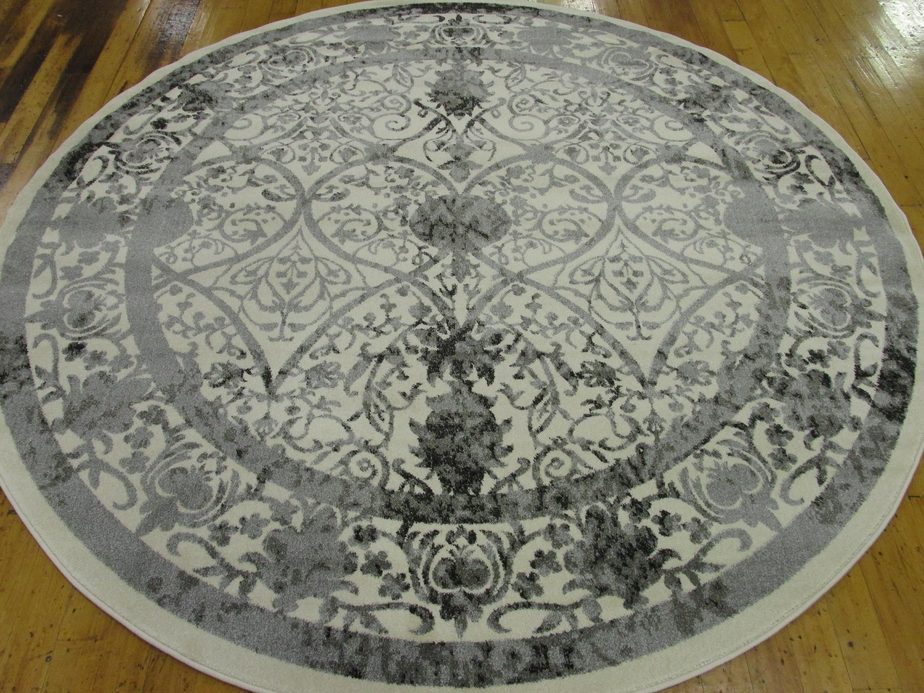Ivory 8' x 8' Vista Round Rug eSaleRugs