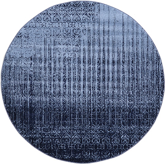 Blue 185cm x 185cm Loft Round Rug Area Rugs AU Rugs