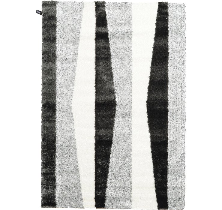5' 3 x 7' 7 Abstract Shag Rug