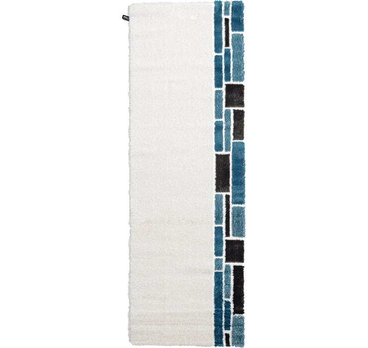 3' 3 x 9' 10 Mod Shag Runner Rug