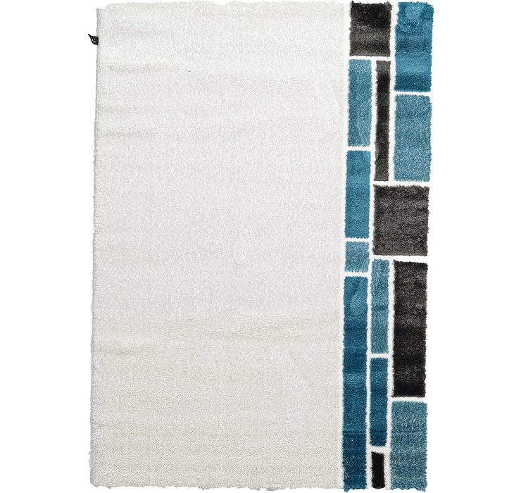 5' 3 x 7' 7 Abstract Shag Rug