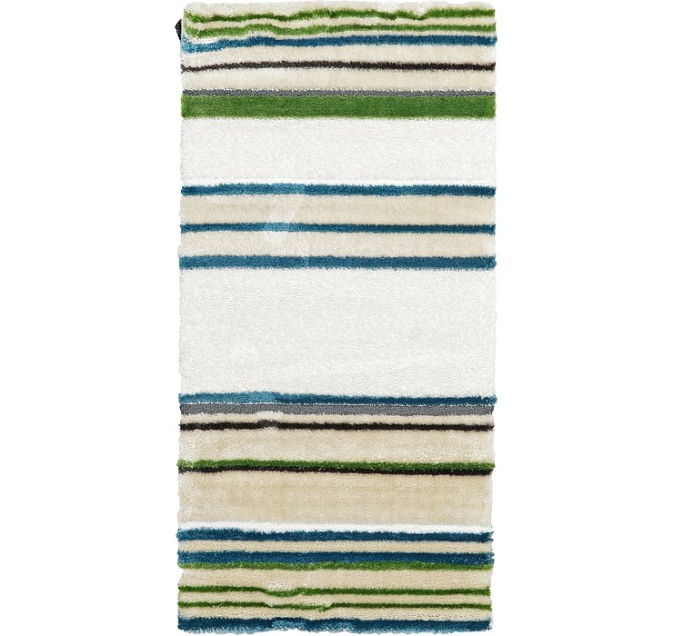 3' 3 x 6' 7 Abstract Shag Rug