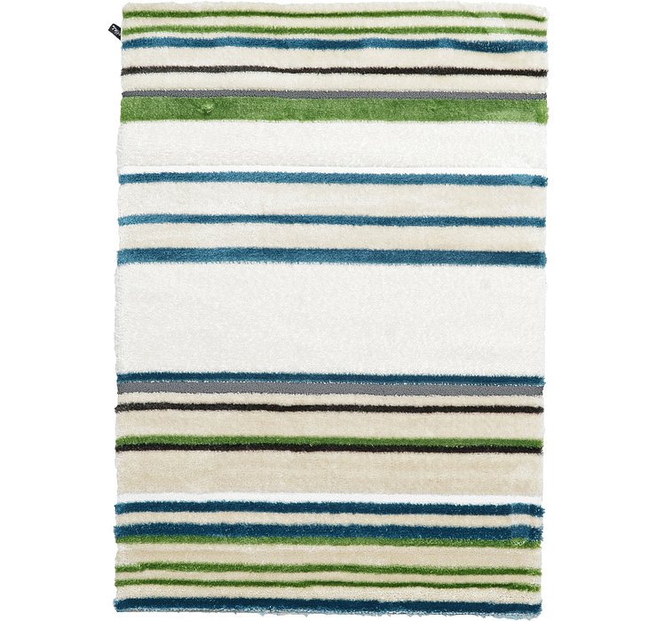 5' 3 x 7' 7 Abstract Shag Rug