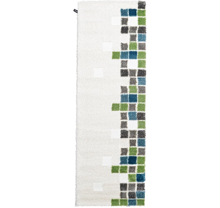 3' 3 x 9' 10 Mod Shag Runner Rug