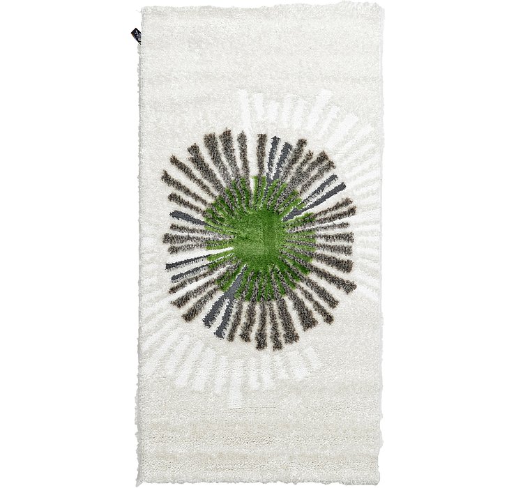 3' 3 x 6' 7 Abstract Shag Rug
