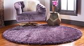 6' x 6' Luxe Solid Shag Round Rug thumbnail
