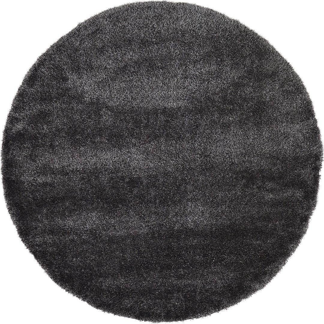 Black 8 X Luxe Solid Round Rug Area Rugs Erugs 8 X Luxe Solid Round Rug