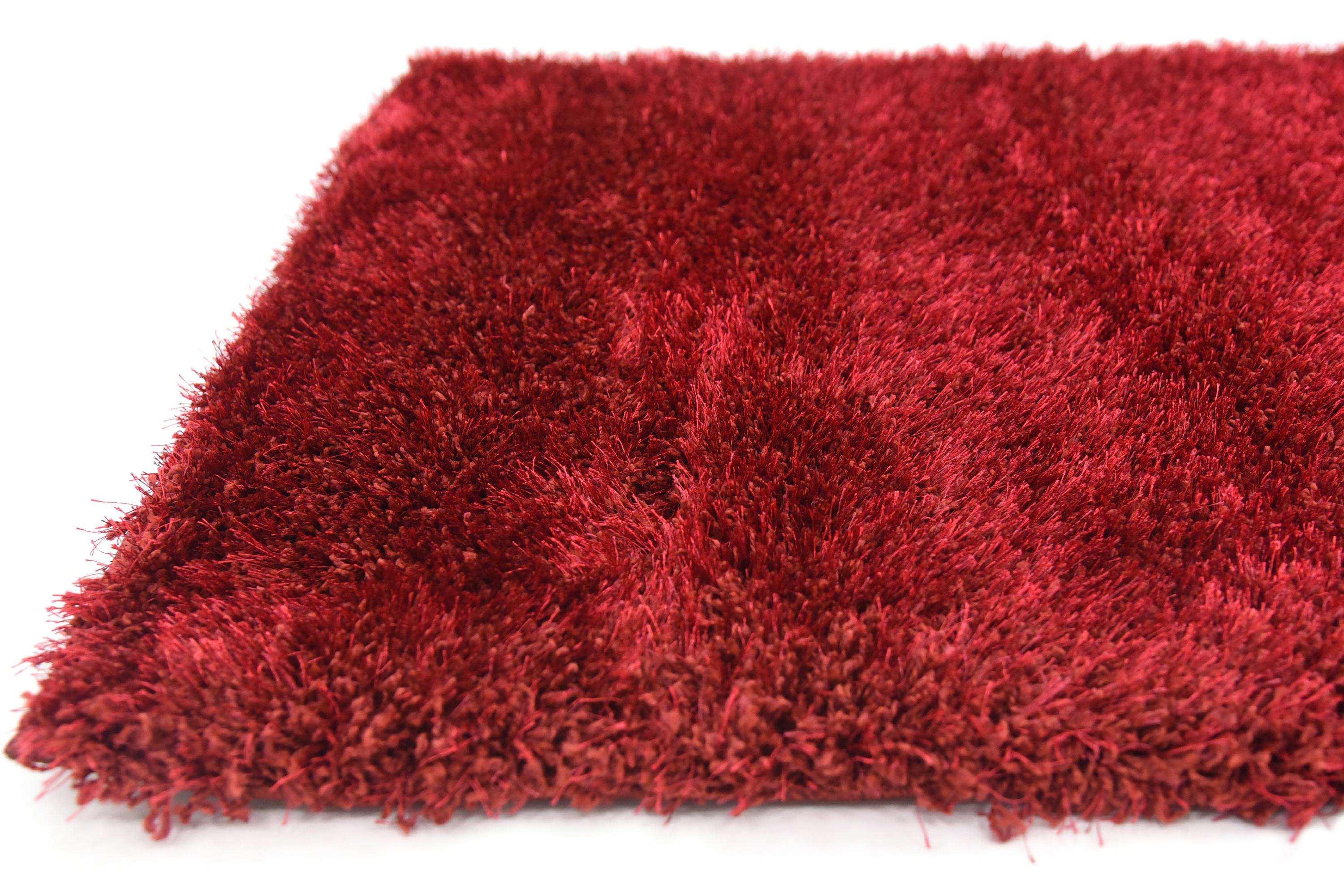 Red 3' 3 x 5' 3 Luxe Solid Shag Rug eSaleRugs