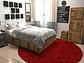 8' x 8' Luxury Solid Shag Round Rug thumbnail