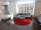 8' x 8' Luxury Solid Shag Round Rug thumbnail