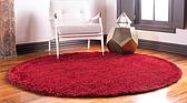 6' x 6' Luxury Solid Shag Round Rug thumbnail