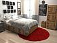 6' x 6' Luxury Solid Shag Round Rug thumbnail