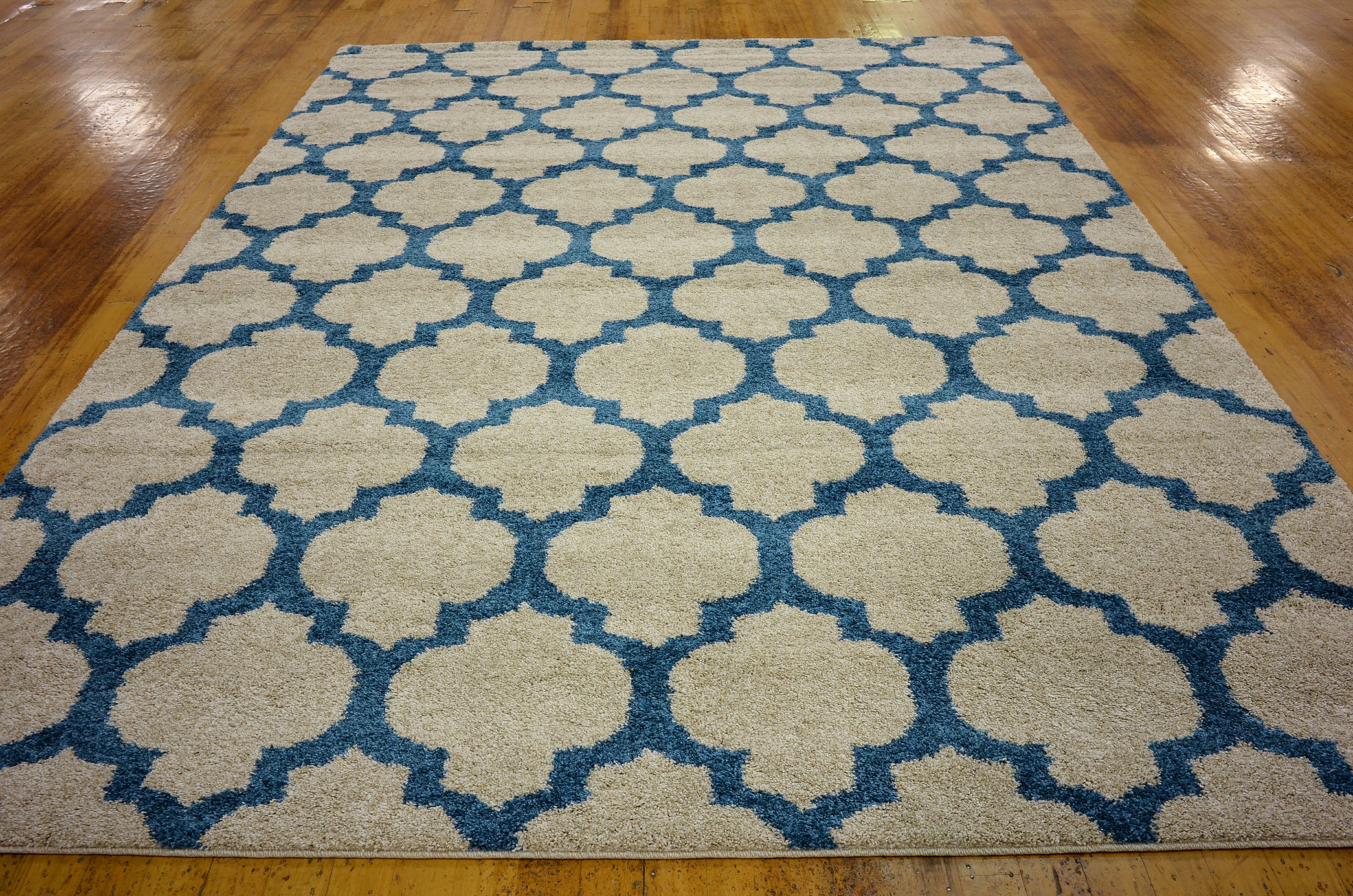 Beige 9' x 12' Trellis Rug Area Rugs eSaleRugs