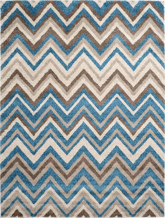 Blue 275cm x 365cm Chevron Rug Area Rugs iRugs NZ